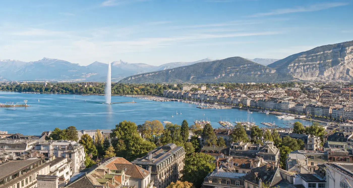 Stadtansicht für Gemeinde Genève