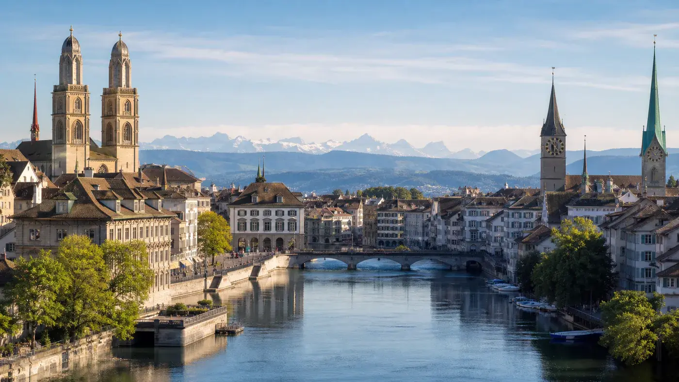 Stadtansicht für Gemeinde Zürich